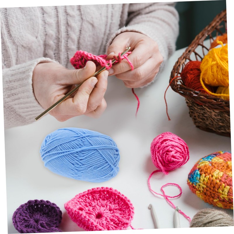 Tofficu 1Roll Portable Professional Cotton Yarn Multi Function Crocheting and