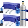 TECWAP 2PCS Propane Tank Holder Cylinder Wall Mounted Bracket Gas