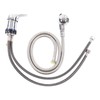 Salon Shampoo Bowl Sink Faucet Sprayer Kit Hot Cold Switch