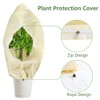 SagaSave Pflanzenabdeckungen Frostschutz, Winterpflanzen, Frostdecken mit Reißverschluss, wiederverwendbar, für Topfobstbäume,
