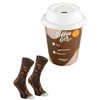 Rainbow Socks - Women's Men's Funny Socks in a Coffee