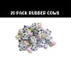 Mini Rubber Cows Moo Moo Subaru 20pk Black and White
