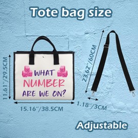 XYANFA Bunco Tote Bag Gift Bunco Party Gift Zipper Pouch Dice Game Bunco Player Bunco Gift Tote Cosmetic Bag (WHAT NUMBER tote2)