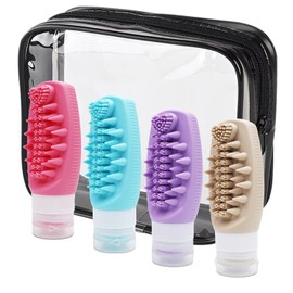 Tsa Approved Travel Size Toiletries,Leak Proof Squeezable Silicone Travel Bottles,Multi-functional Travel Accessories with Toiletry Bag