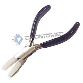 OdontoMed2011® Flat Nose Nylon Jaws Pliers 5-3/4” Jewelry Bending Plier Straighten Wire Work