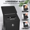 Metal Suggestion Box Donation Box with Slot Drop Box with