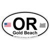 US Decal, Inc. Gold Beach, Oregon Oval Sticker