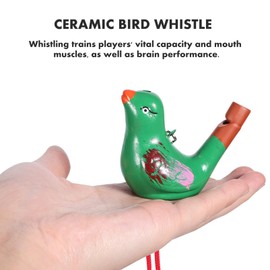 STOBOK 6 Pcs Ceramic Bird Whistles Bird Water Whistles Bird Call Whistles Musical Educational with Lanyards Birthday