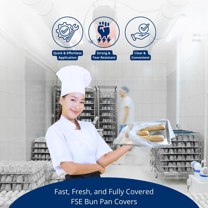 FSE Bun Pan Covers, Sheet Pan Bags, 28" x 7"