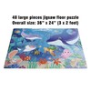 ZazzyKid Underwater 48-Piece Puzzle for Ages 3-5: Educational Underwater Jigsaw
