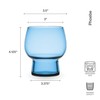 Mikasa Phoebe Double Old Fashioned Beverage, Set of 4, Blue