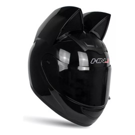 generic Casco De Motocicleta Con Orejas De Gato For Mujer, Cara Xts