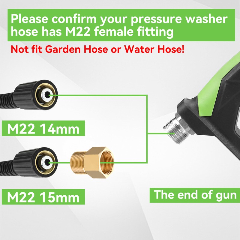 Tool Daily Sewer Jetter Kit for Pressure Washer 100 FT,
