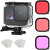 Lupholue Waterproof 60M Transparent Underwater Housing Case with Filter and