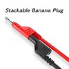 Cleqee Stackabe Banana Plugs to Alligator Clips Test Leads 10