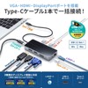 Sanwa Supply USB-DKM2BK Docking Station / Hub, USB Type-C Connection