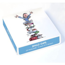 Box of 20 Notecards - Quentin Blake - Roald Dahl Illustrated Designs - General Cards Suitable for Birthday and Other Occasions - 5 Each of 4 Designs Made in the UK - Eco-Friendly