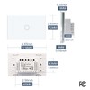 LOUYSGEN Light Switch No Neutral Wire,Wireless Light Switch No WiFi,Tempered