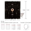 Yookeb Moon Phase Gothic Zodiac Bathroom Shower Curtain Constellation Astrology