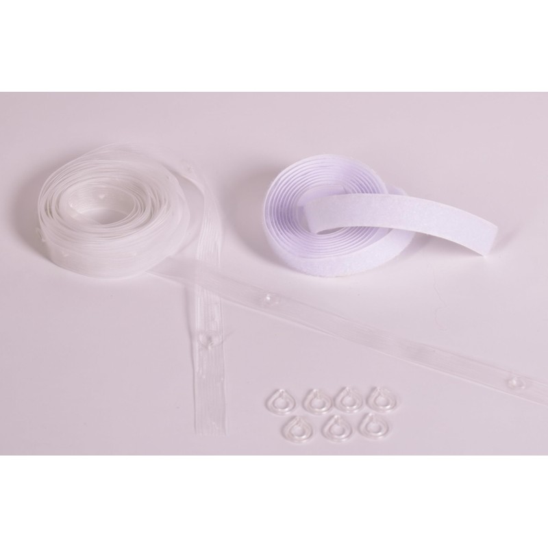 Roman Roller Blind Ribbon Velcro Counterweight Rings 20m