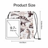 Sotunad Dinosaurs Seamless Pattern Drawstring Backpack Adjustable Shoulder Strap Drawstring