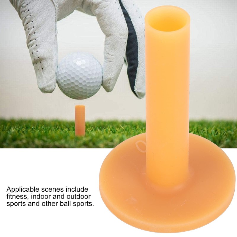 Agatige Golf Tees 80mm Rubber Golf Tees Holder for Driving