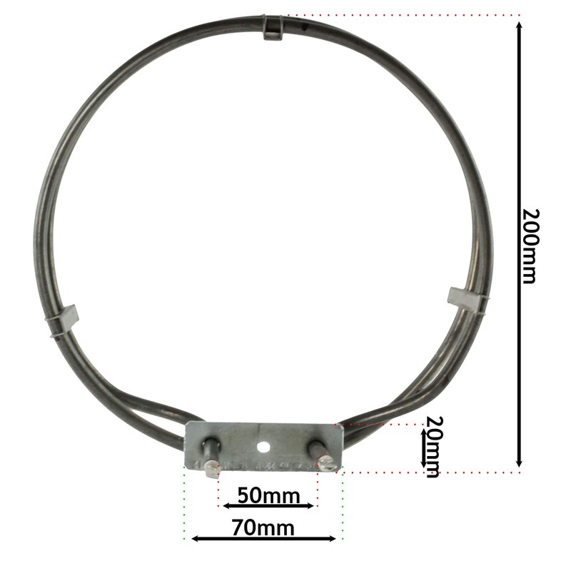 Spares2go Heater Element for Belling Oven/Cooker (1600W)