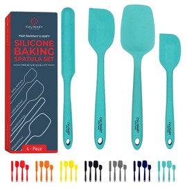 Juego de 4 espátulas de silicona, Aguamarina