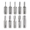 sourcing map 10pcs T5-T40H Torx Screwdriver Bit 1/4" Hex Shank