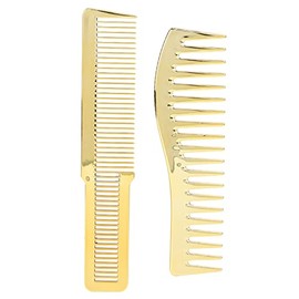 Juego de Peines, Peine de Corte de Pelo de Dientes Finos Y Anchos para Peluquería, Peine de Corte de Carbón Antiestático Resistente Al Calor para...  