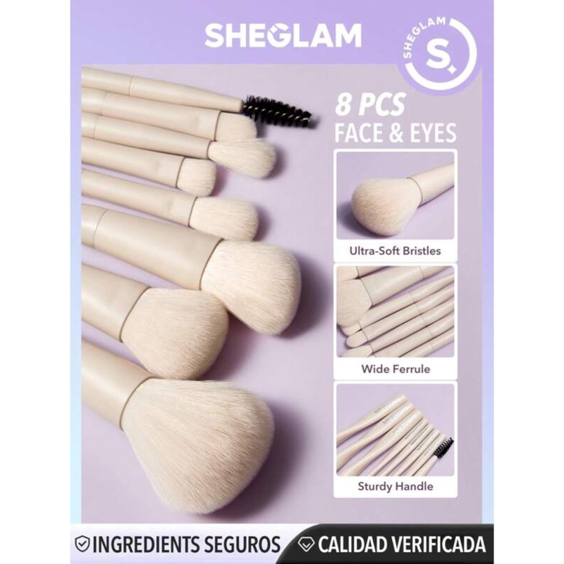 Sheglam Kit de brochas para Maquillaje Pro Core