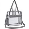 Oraben Clear Bag Stadium Approved 12x6x12 Tote Bag with Removable