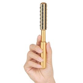 Germanium Roller, Small Facial Roller, Esthetic Roller, Waterproof, Facial Roller, Facial Roller, Body, Whole Body, Face Roller, Unisex, Gift (New Gold)