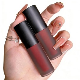 Set De Pintalabios Mate De Terciopelo, 16 Colores, De Larga