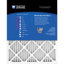 Nordic Pure 10x20x1 (9_1/2x19_1/2) Pleated MERV 8 Air Filters 4 Pack
