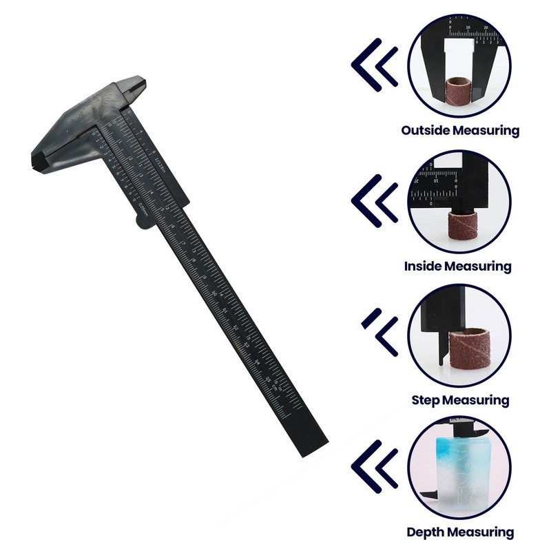 Dapetz ® Plastic Vernier Caliper 150 mm Mini Plastic Caliper