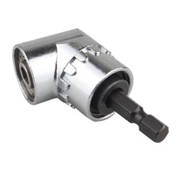 HALJIA Right Angle Drill 105 Degree Angle Extension Power Screwdriver Drill Right Angle Driver Screwdriver Holder Adaptor Angled Bit Power Drill Tool Attachment 1/4 inch Hex Magnetic Bit Socket