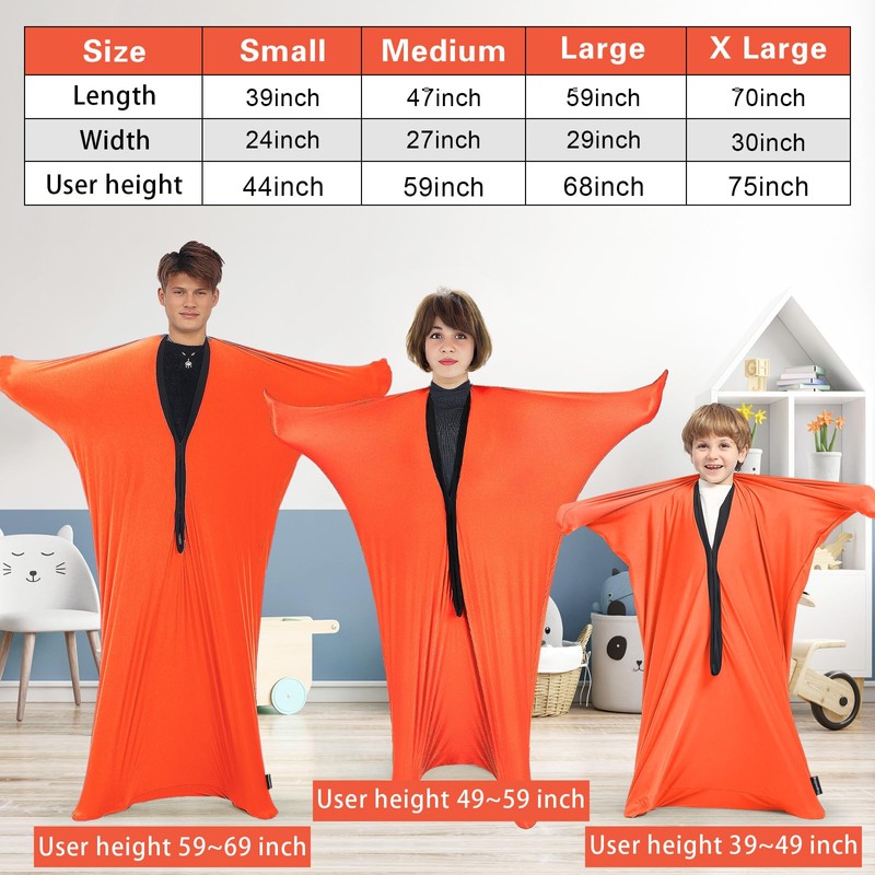 Hugsmiling Body Sock Sensory Kids, Medium, Good for Height: 1.2~1.5