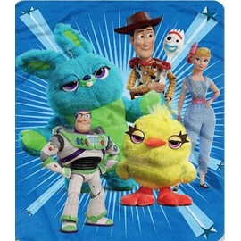 NORTHWEST Toy Story Woody Buzz Super Plush Throw Blanket