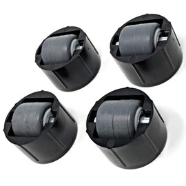 Design61 Set of 4 Furniture Castors with Soft Tread