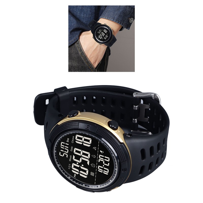 Digital Watch LED 50m Waterproof Multi Functional Intelligent Stopwatch Countdown