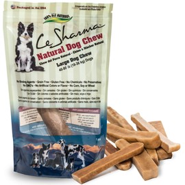 Le Sharma Yak Chews, Yak Cheese Himalayan Natural Dog Chews | Yak Milk Dog Chew, Healthy Dog Treats, Protein Rich, Rawhide Free, Low Odor, Long Lasting Dog Bones for Aggressive Chewers - Large