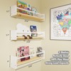 MXCSE Floating Nursery Shelves, Floating Shelves for Wall Kids, Wood