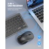 TECKNET Wireless Keyboard and Mouse Combo, Mini Cordless Computer Keyboard
