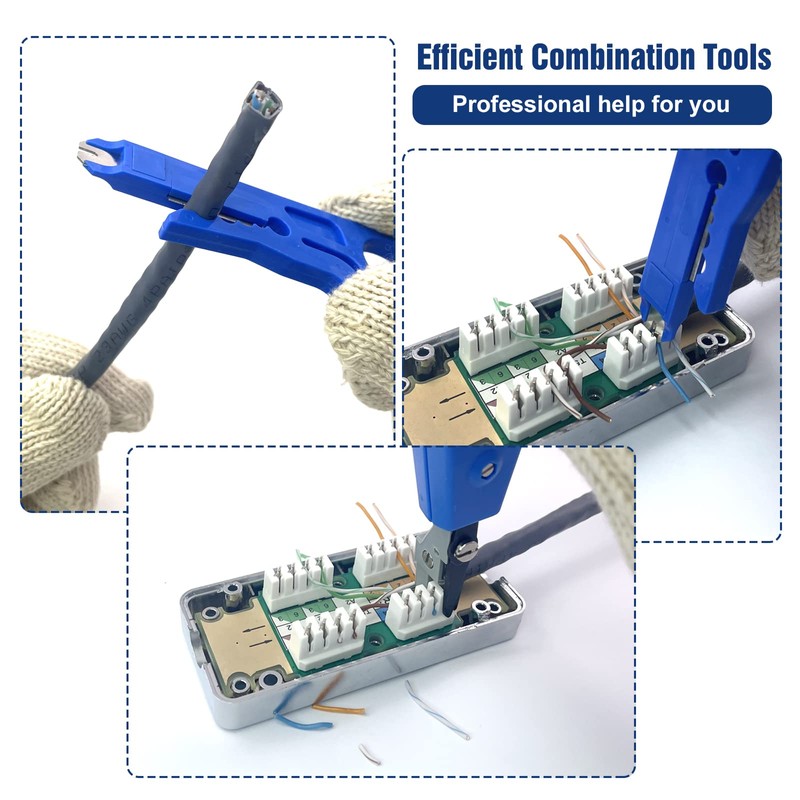 VCELINK Punch Down Tool, Ethernet Krone Tool for RJ45 Socket