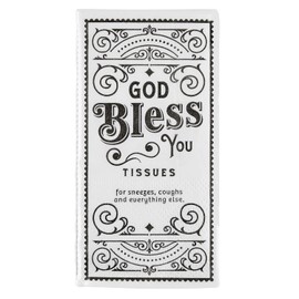 Creative Brands Faithworks - Travel Size Pocket Tissue Packs; 24-Count, God Bless You