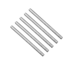 TA-VIGOR 5Pcs M3 x 150mm Fully Threaded Rod, 304 Stainless Steel Studding Rod Bar, Right Hand Threads Rods for Anchor Bolts, Clamps, Hangers and U-Bolts