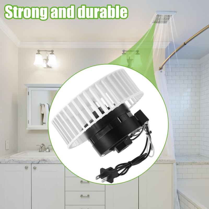 8662 Bathroom Fan Motor Replacement - Blower Wheel Replacement -