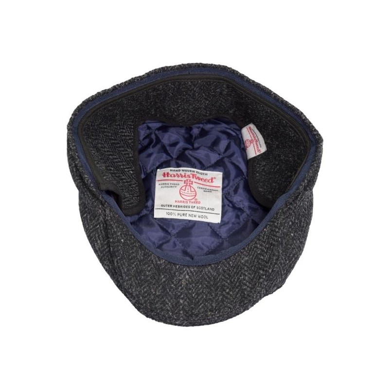 WALKER AND HAWKES - Harris Tweed Edward Flat Cap w/Foldable