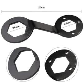 Washing Machine Wrench, Faucet Wrench, Washing Machine Disassembly Wrench, Washing Machine Clutch, Hand Tool, Metal, Dismantling Maintenance Tool, 1.4 inches (36 mm), 1.5 inches (38 mm)